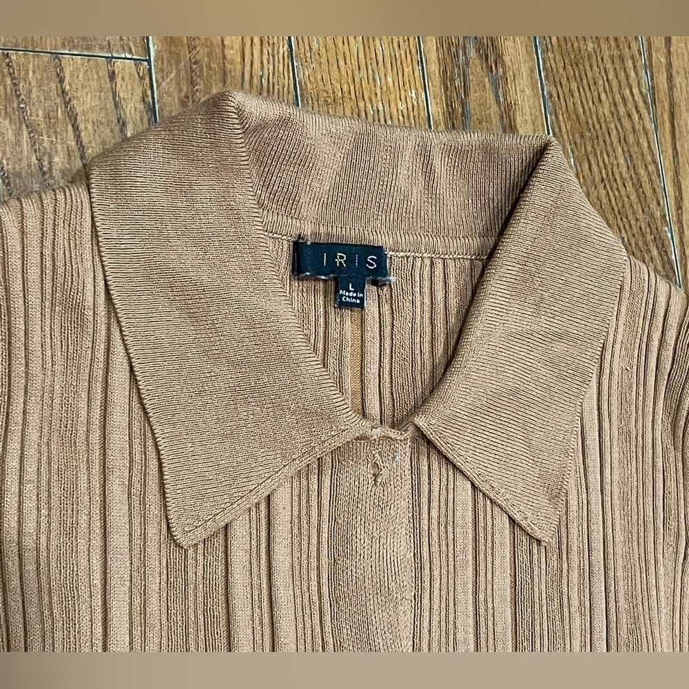 Iris Tan Ribbed Knitwear - Picture 9 of 13